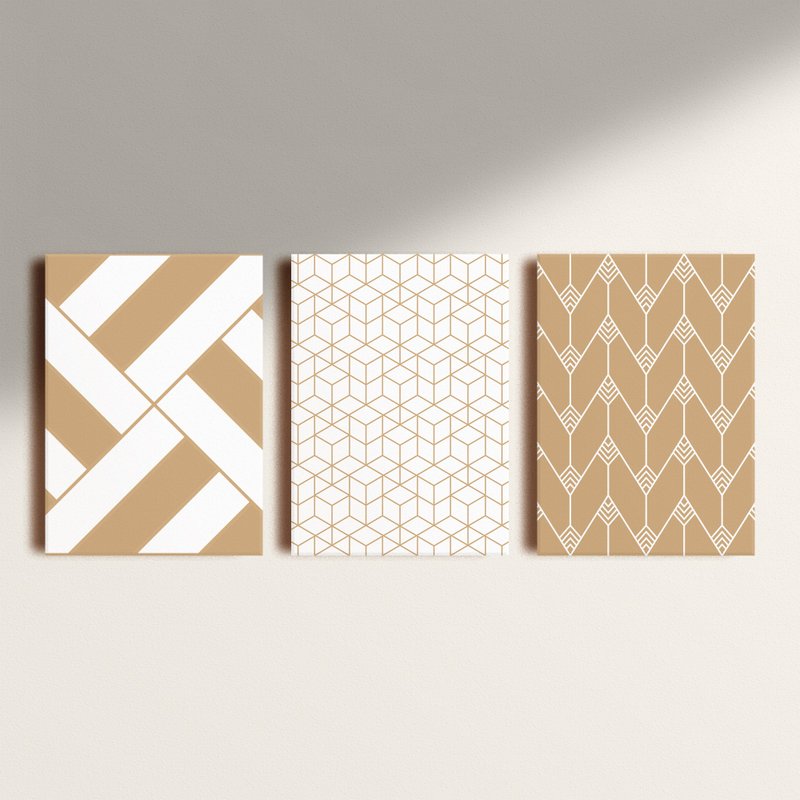 Kit: 3 Placas Decorativas Gilt Kit: 3 Placas Decorativas Gilt