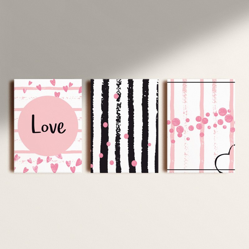 Kit: 3 Placas Decorativas Love Kit: 3 Placas Decorativas Love