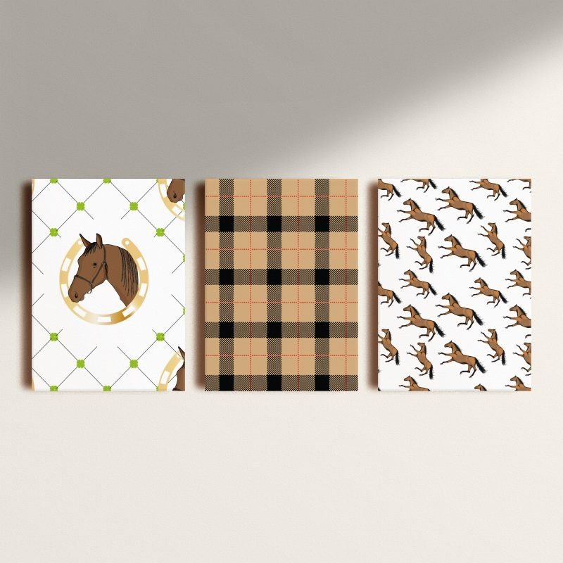 Kit: 3 Placas Decorativas Horse Kit: 3 Placas Decorativas Horse
