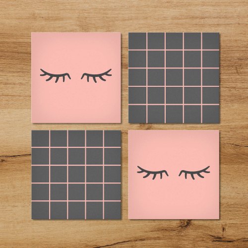 Kit: 4 Porta Copos Decorativos Rose Eyes