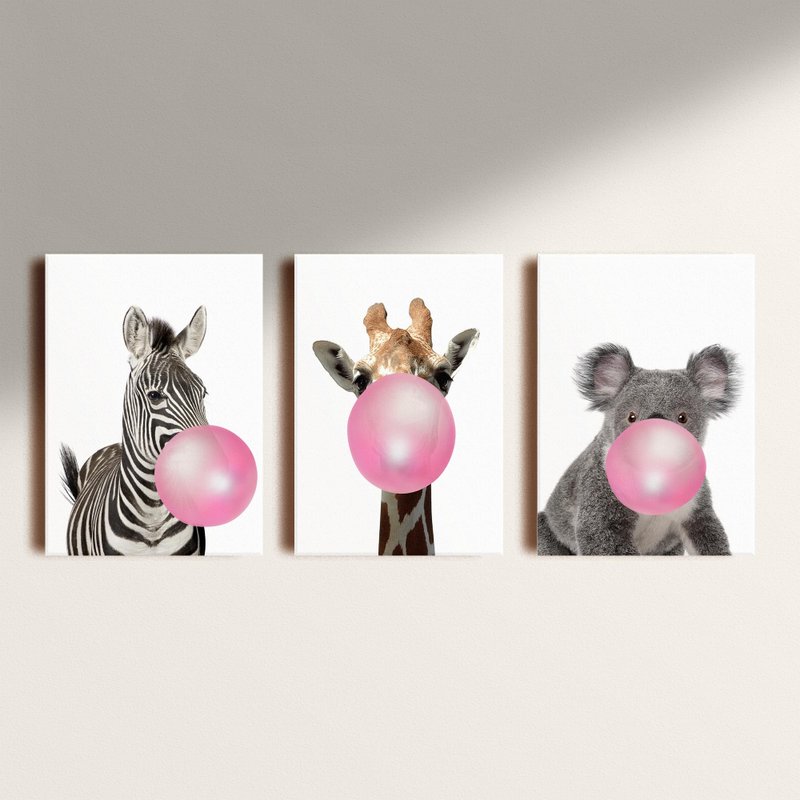 Kit: 3 Placas Decorativas Bubba Kit: 3 Placas Decorativas Bubba