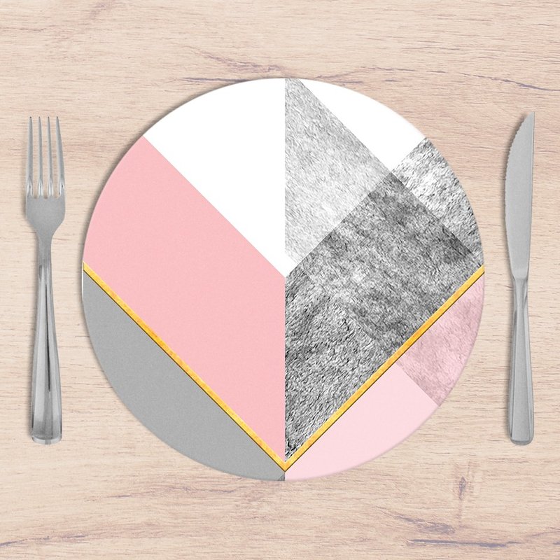 Kit: 4 Capas de Sousplat Redondo Love Delicate - 35x35 Kit: 4 Capas de Sousplat Redondo Love Delicate - 35x35