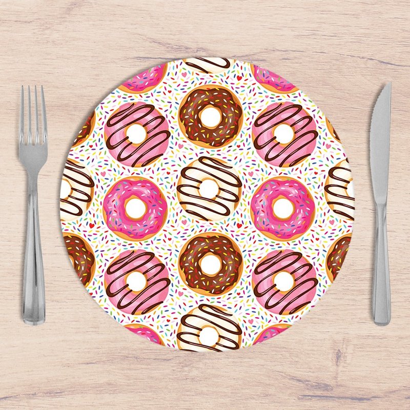 Kit: 4 Capas de Sousplat Redondo Sweet Donuts - 35x35 Kit: 4 Capas de Sousplat Redondo Sweet Donuts - 35x35