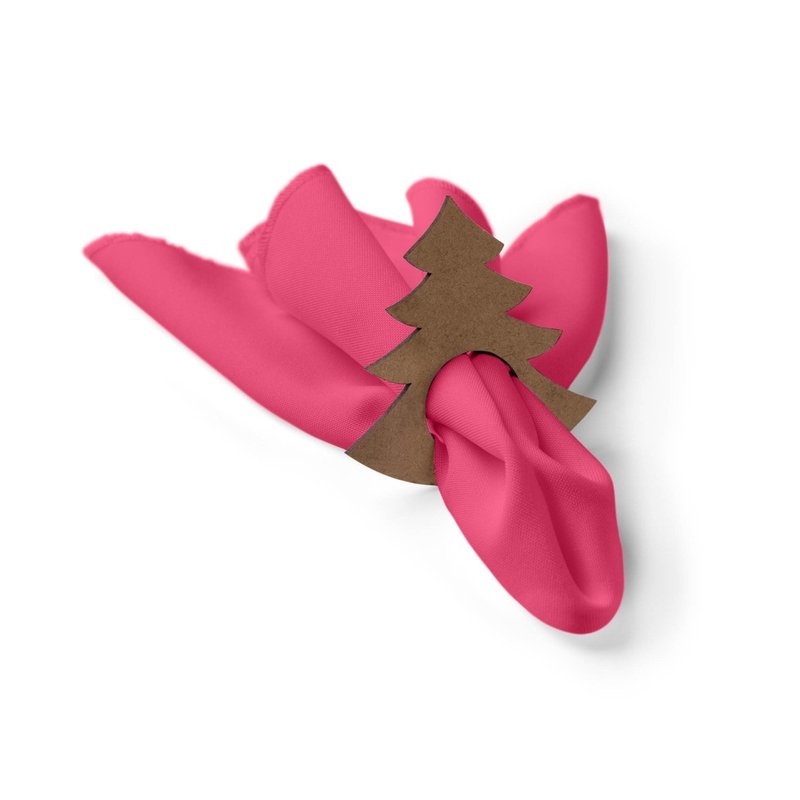 Kit: 4 Guardanapos de Tecido Rosa Pinheiro Natal 35×35 Kit: 4 Guardanapos de Tecido Rosa Pinheiro Natal 35×35