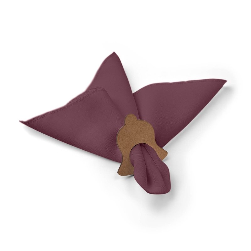 Kit: 4 Guardanapos de Tecido Bordo Sino Natal 35×35 Kit: 4 Guardanapos de Tecido Bordo Sino Natal 35×35