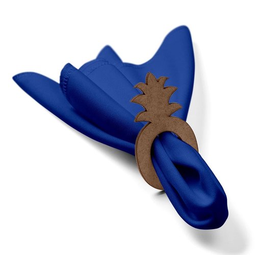 Kit: 4 Guardanapos de Tecido Azul Abacaxi 35×35