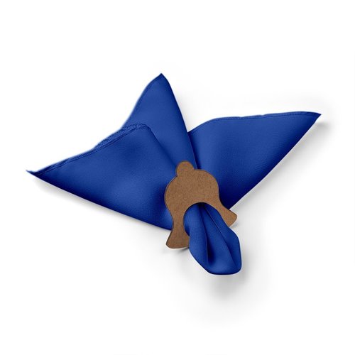 Kit: 4 Guardanapos de Tecido Azul Sino Natal 35×35