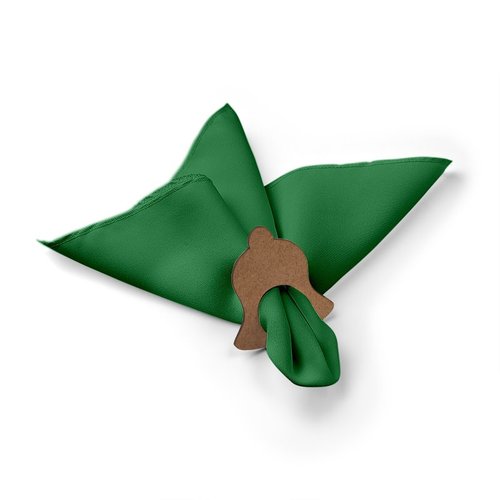 Kit: 4 Guardanapos de Tecido Verde Sino Natal 35×35