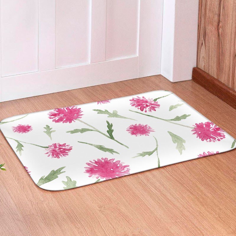 Tapete para Porta Avulso Floral Rosa - 40x60 Tapete para Porta Avulso Floral Rosa - 40x60