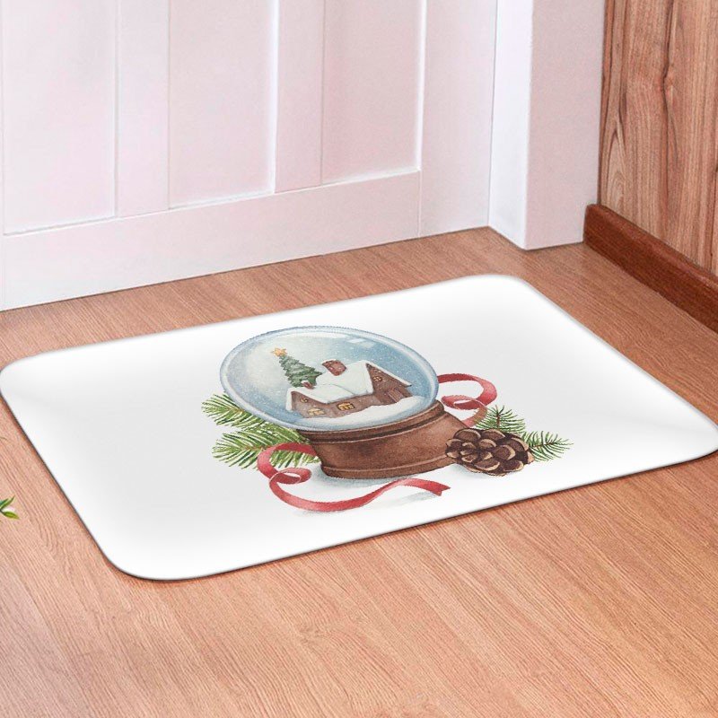 Tapete para Porta Avulso Natal Snow - 40x60 Tapete para Porta Avulso Natal Snow - 40x60