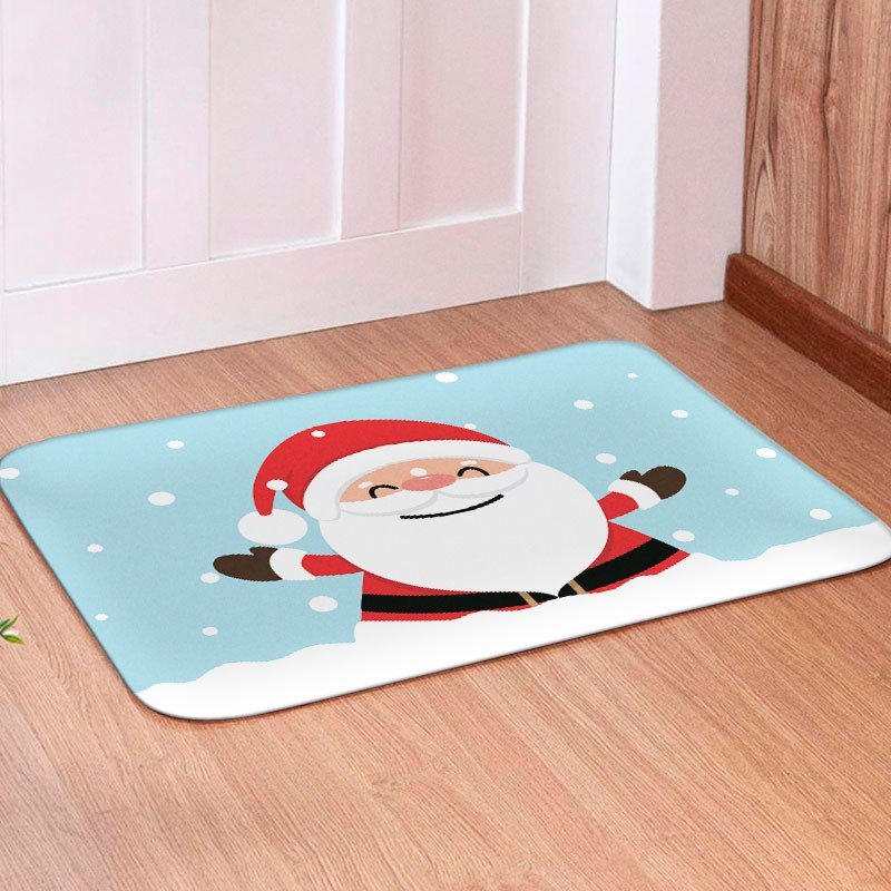 Tapete para Porta Avulso Natal Santa Claus - 40x60 Tapete para Porta Avulso Natal Santa Claus - 40x60