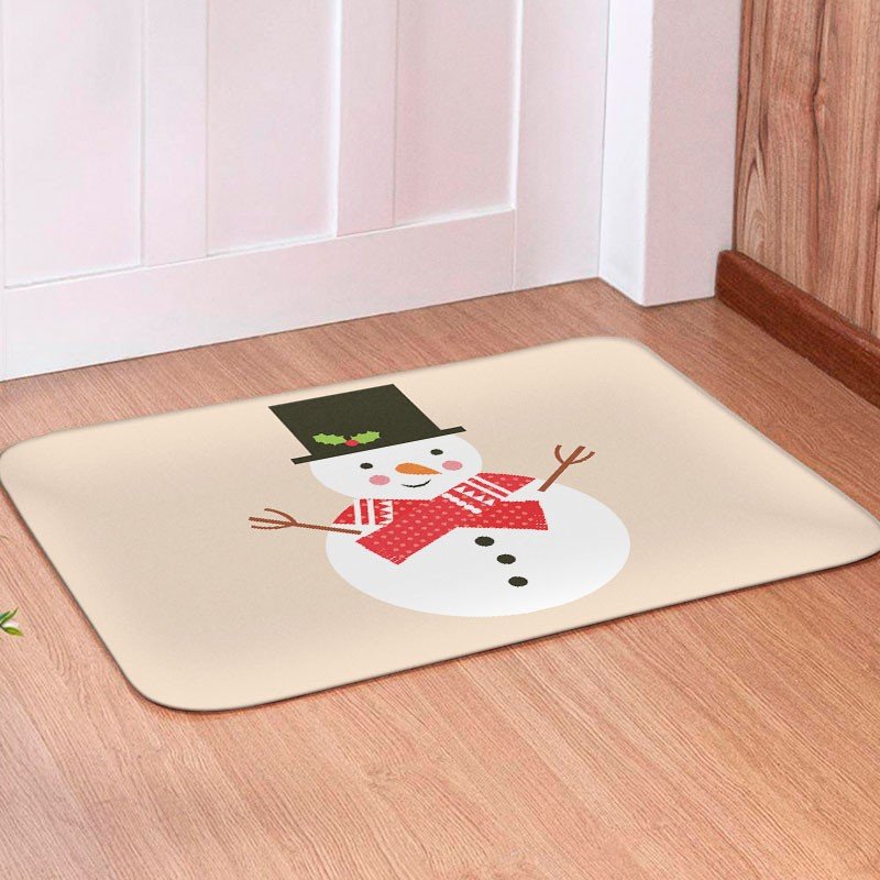Tapete para Porta Avulso Natal Boneco de Neve Off White- 40x60 Tapete para Porta Avulso Natal Boneco de Neve Off White- 40x60