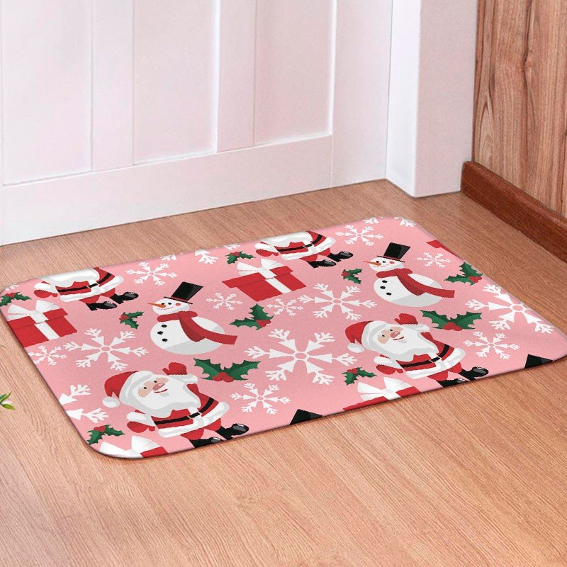 Tapete para Porta Avulso Natal Rose - 40x60 Tapete para Porta Avulso Natal Rose - 40x60