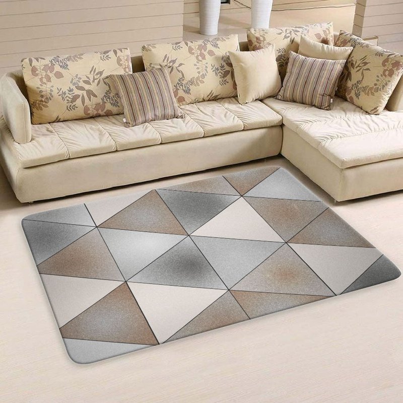 Tapete Sala Grey Triangle - 95x130 Tapete Sala Grey Triangle - 95x130