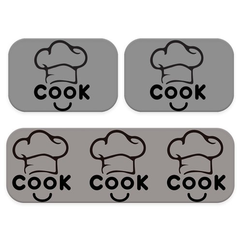 Kit: 3 Tapetes de Cozinha Cook