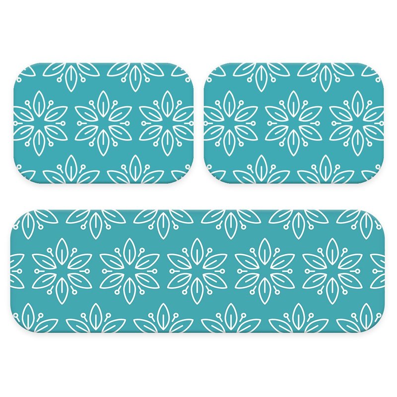 Kit: 3 Tapetes de Cozinha Fleurs Kit: 3 Tapetes de Cozinha Fleurs