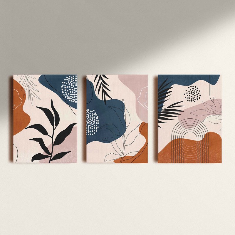 Kit: 3 Placas Decorativas Beige Island Kit: 3 Placas Decorativas Beige Island