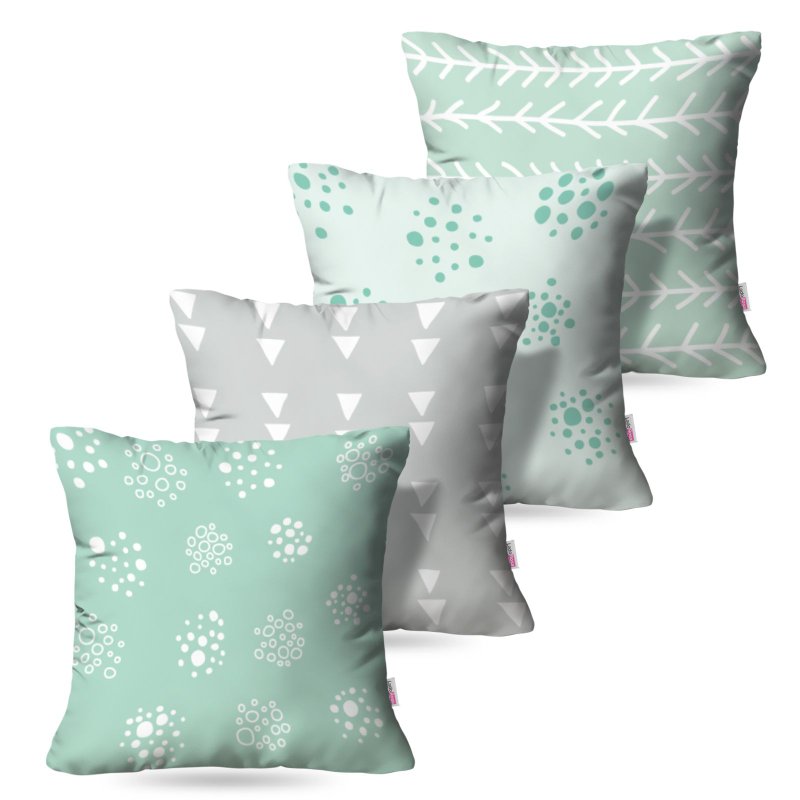 Kit: 4 Capas de Almofada Decorativas Green Doo – 45×45 Kit: 4 Capas de Almofada Decorativas Green Doo – 45×45