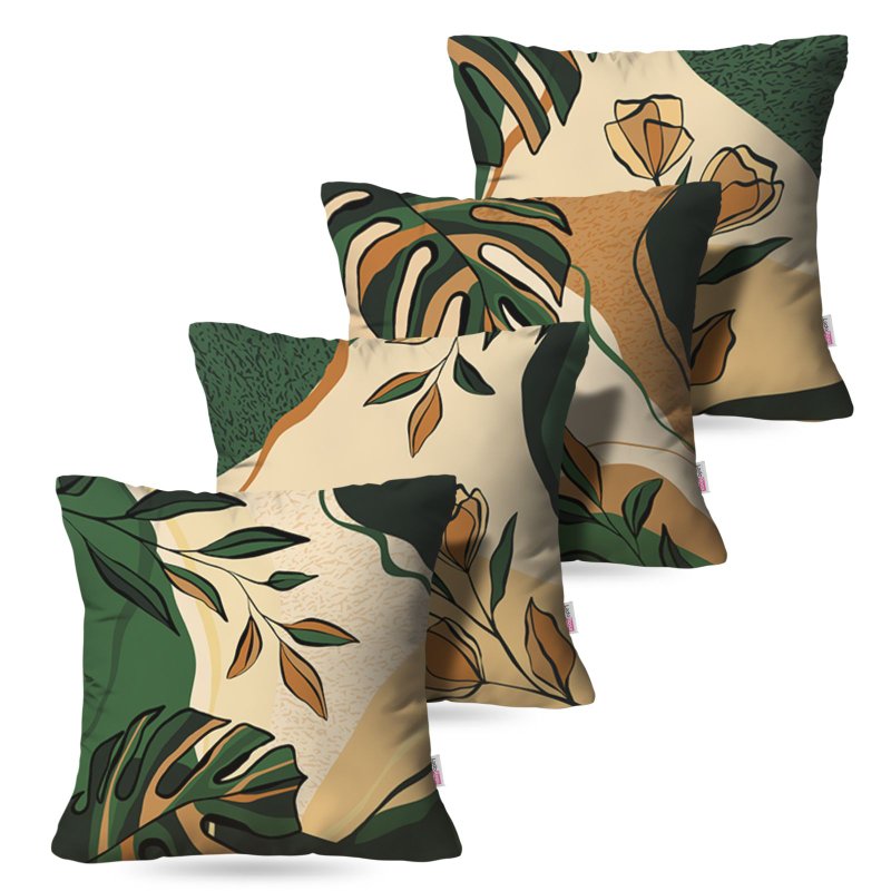 Kit: 4 Capas de Almofada Decorativas Green Island – 45×45 Kit: 4 Capas de Almofada Decorativas Green Island – 45×45