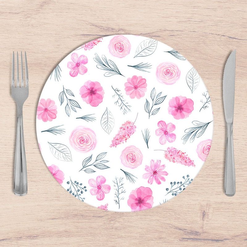 Kit: 4 Capas de SOUSPLAT Redondo Cute Flowers - 35x35 Kit: 4 Capas de SOUSPLAT Redondo Cute Flowers - 35x35