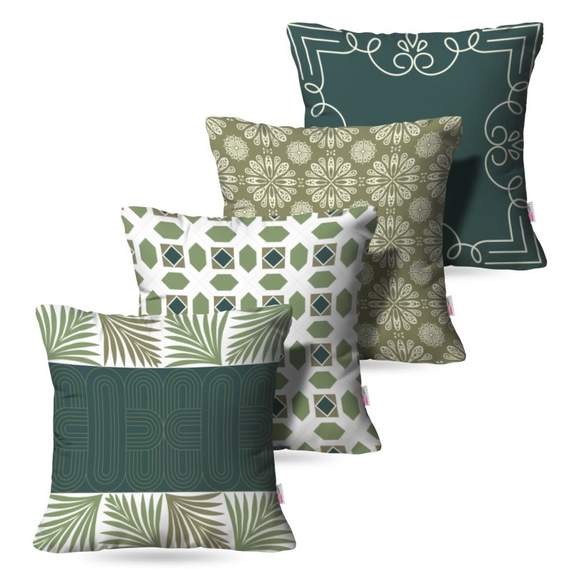 Kit: 4 Capas de Almofada Decorativas Geo Forest – 45×45 Kit: 4 Capas de Almofada Decorativas Geo Forest – 45×45