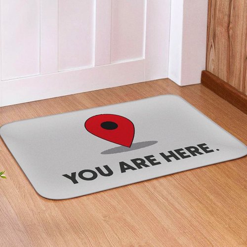 Tapete para Porta Avulso You are Here - 40x60