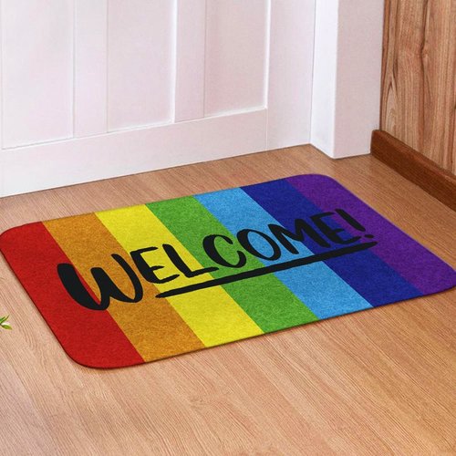 Tapete para Porta Avulso Colourful Welcome - 40x60