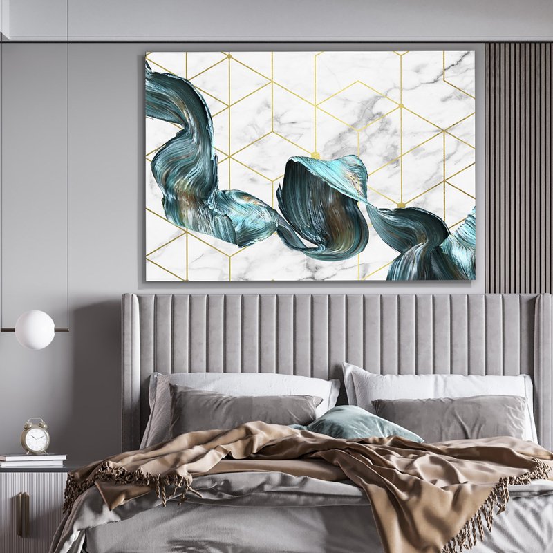 Tela Decorativa Grande Gold Leafen - 60cm x 90cm Tela Decorativa Grande Gold Leafen - 60cm x 90cm