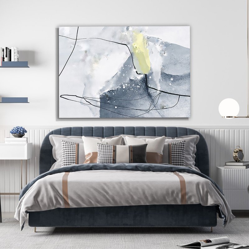 Tela Decorativa Grande Painting inGrey - 60cm x 90cm Tela Decorativa Grande Painting inGrey - 60cm x 90cm