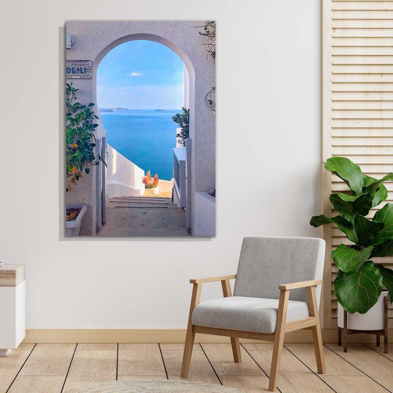 Tela Decorativa Grande Door Ocean - 60cm x 90cm Tela Decorativa Grande Door Ocean - 60cm x 90cm