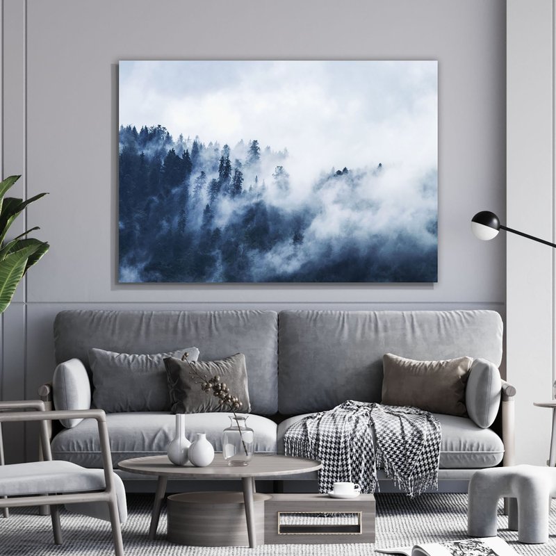 Tela Decorativa Grande Monte Nuvens - 60cm x 90cm Tela Decorativa Grande Monte Nuvens - 60cm x 90cm
