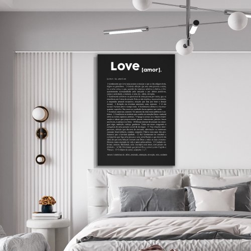 Tela Decorativa Grande Love - 60cm x 90cm