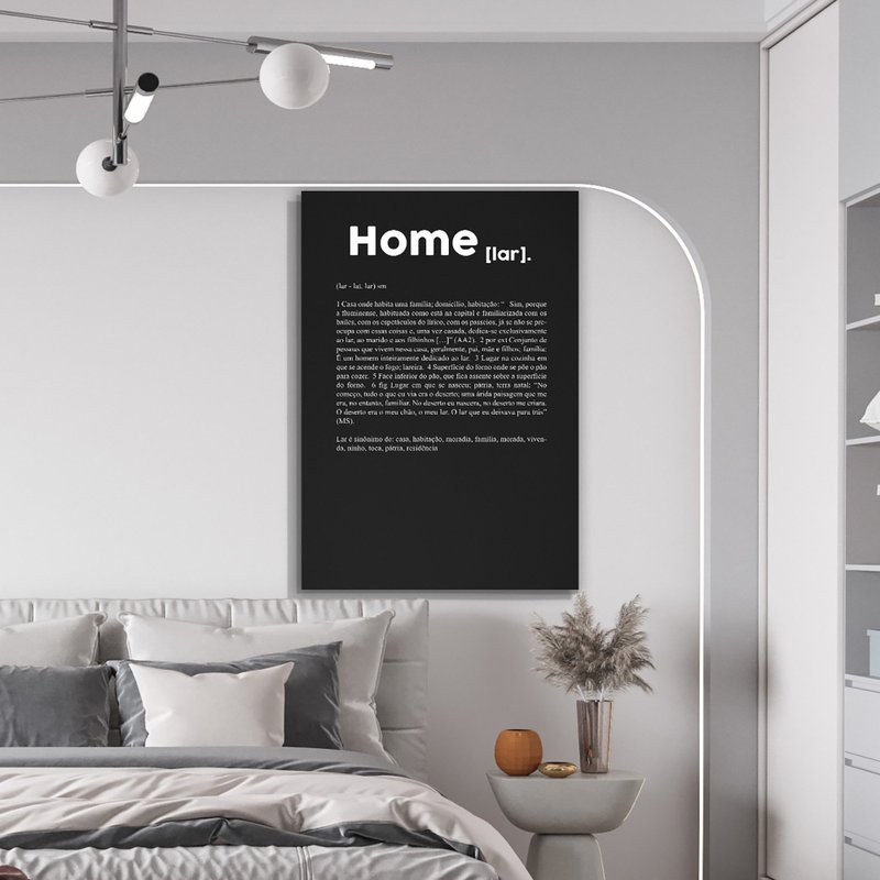 Tela Decorativa Grande Home - 60cm x 90cm Tela Decorativa Grande Home - 60cm x 90cm