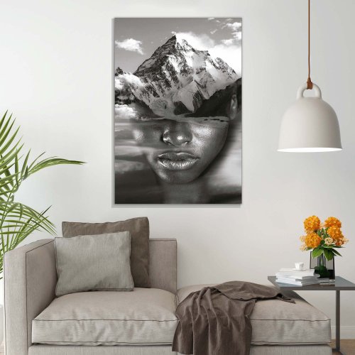 Tela Decorativa Grande Mountain Face - 60cm x 90cm