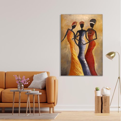 Tela Decorativa Grande Painted Trio - 60cm x 90cm