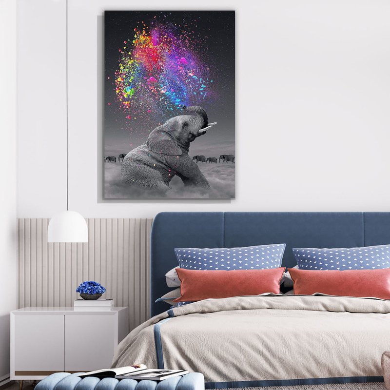 Tela Decorativa Grande Colourfull Free - 60cm x 90cm Tela Decorativa Grande Colourfull Free - 60cm x 90cm