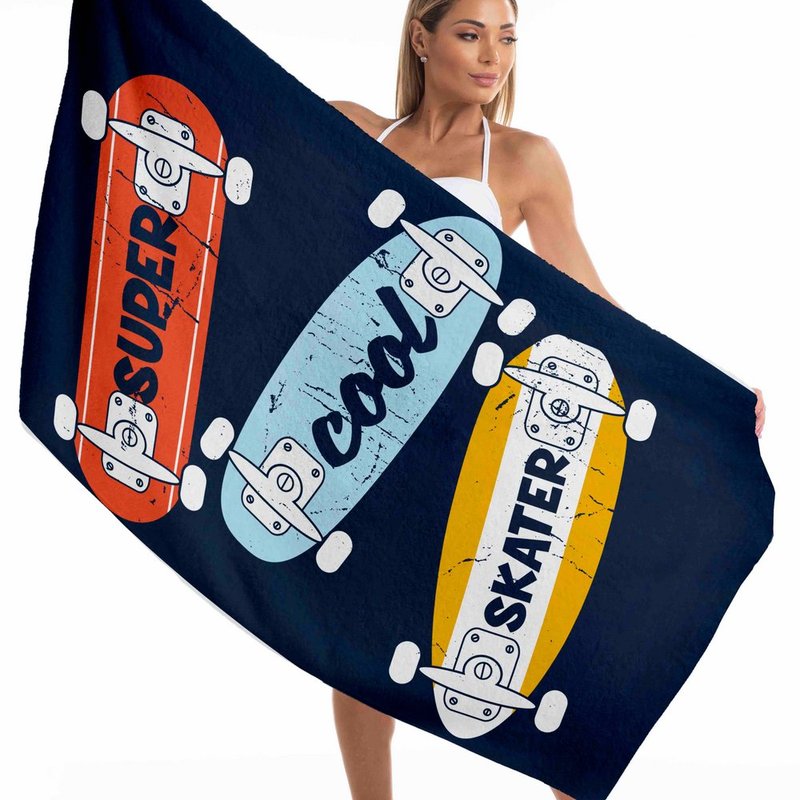 Toalha de Praia Avulsa Skate - 135x65cm Toalha de Praia Avulsa Skate - 135x65cm