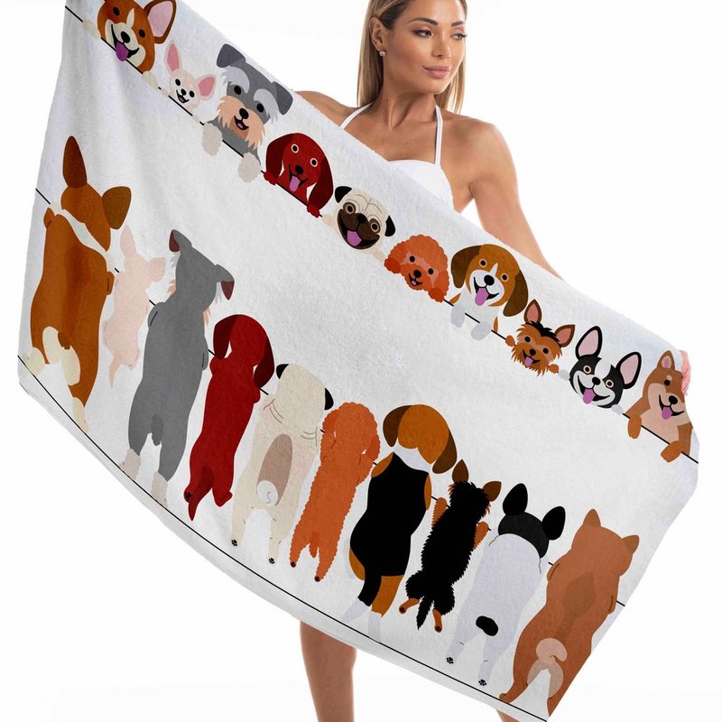 Toalha de Praia Avulsa Dog - 135x65cm Toalha de Praia Avulsa Dog - 135x65cm