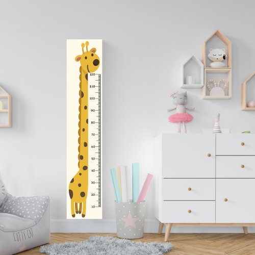Regua de Crescimento em Adesivo de Parede Vinilico Girafa - 20x150cm